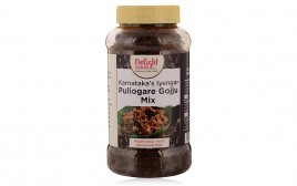 Delight Foods Karnataka's Iyengar Puliogare Gojju Mix  Glass Jar  500 grams
